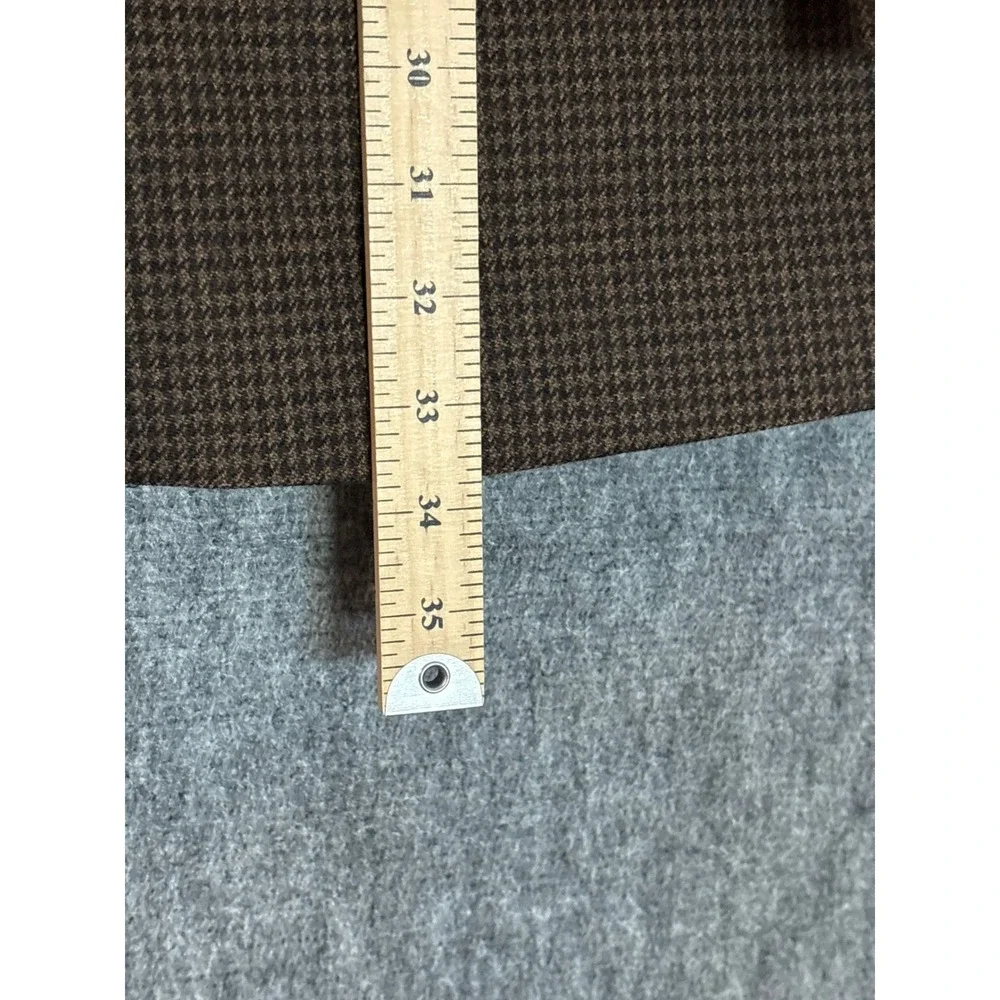 Joseph & Feiss Gold Mens Brown Houndstooth Two Button Blazer Jacket Sport Coat